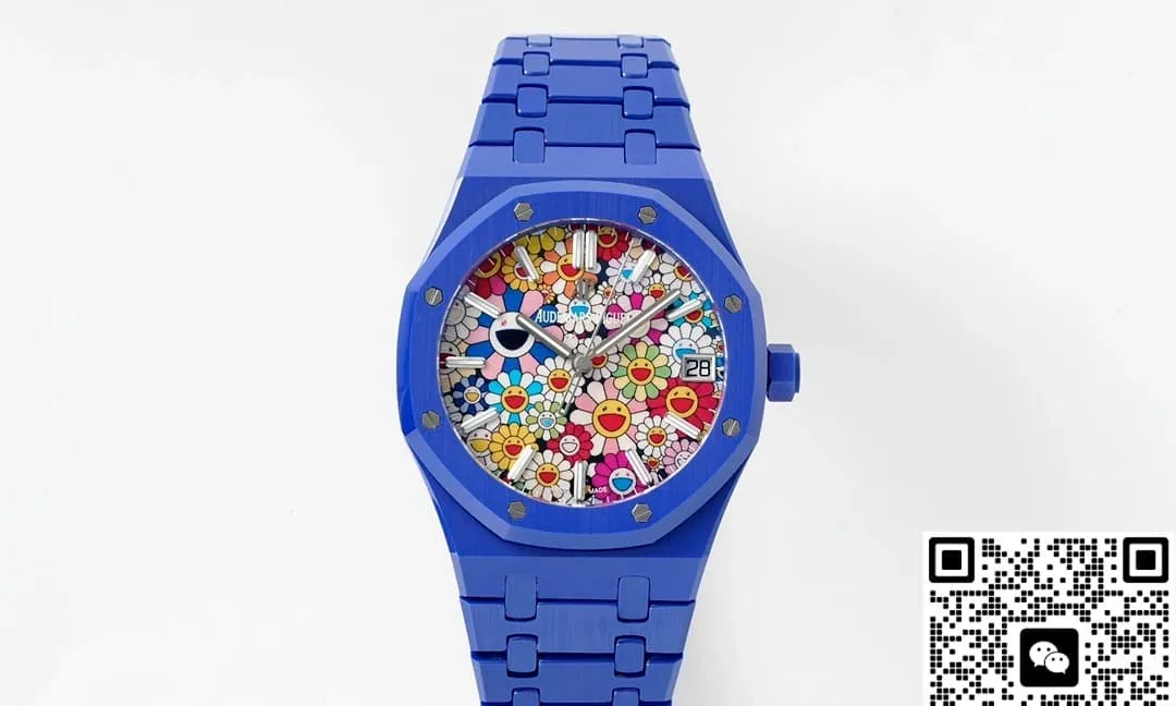 APS Factory Audemars Piguet 15500 Blue ceramics 1:1 Best Edition Replica Watch