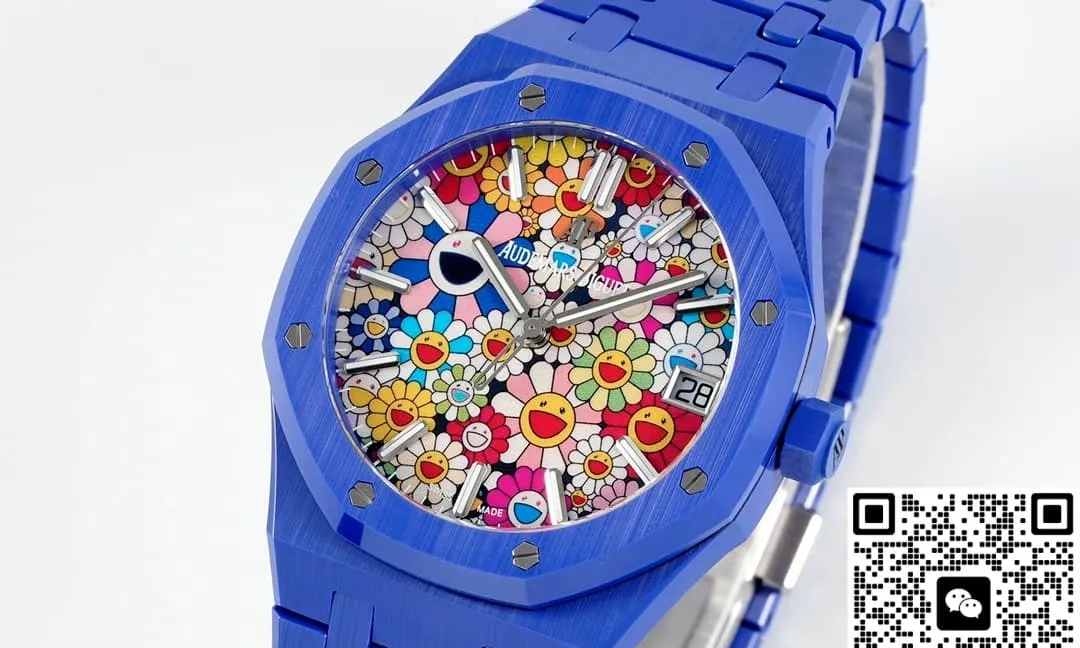 APS Factory Audemars Piguet 15500 Blue ceramics 1:1 Best Edition Replica Watch