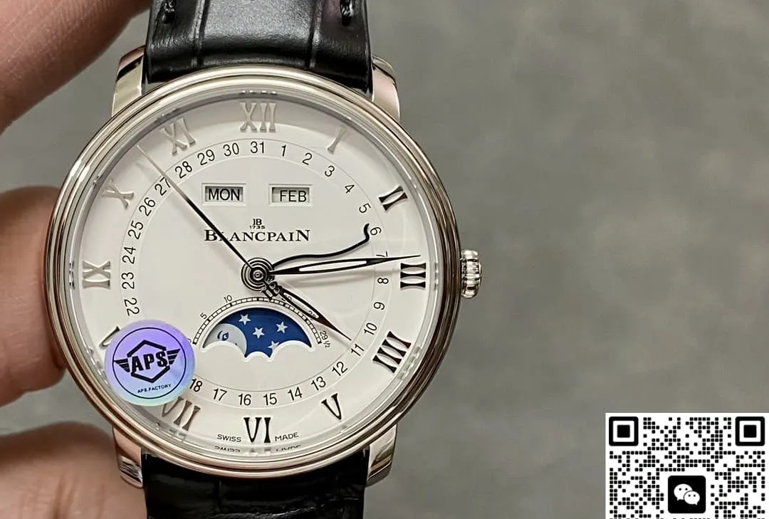 APS Factory Blancpain Villeret 6654A-1127-55B 1:1 Best Edition Replica Watch