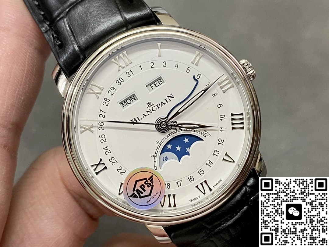 APS Factory Blancpain Villeret 6654A-1127-55B 1:1 Best Edition Replica Watch