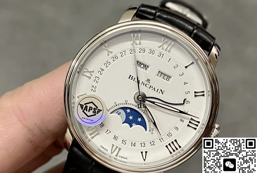 APS Factory Blancpain Villeret 6654A-1127-55B 1:1 Best Edition Replica Watch