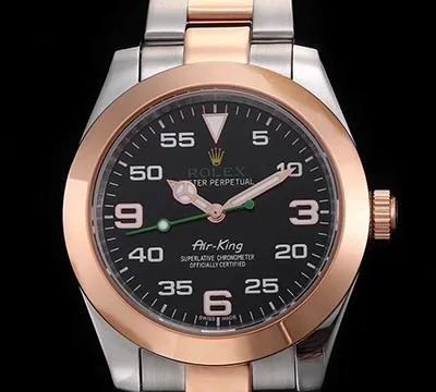 Rolex Air-King 116900 JF Factory 1:1 Best Edition Replica Watch Swiss ETA3131 Rose Gold