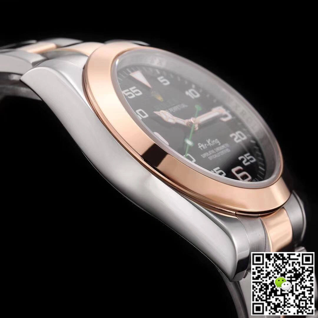 Rolex Air-King 116900 JF Factory 1:1 Best Edition Replica Watch Swiss ETA3131 Rose Gold