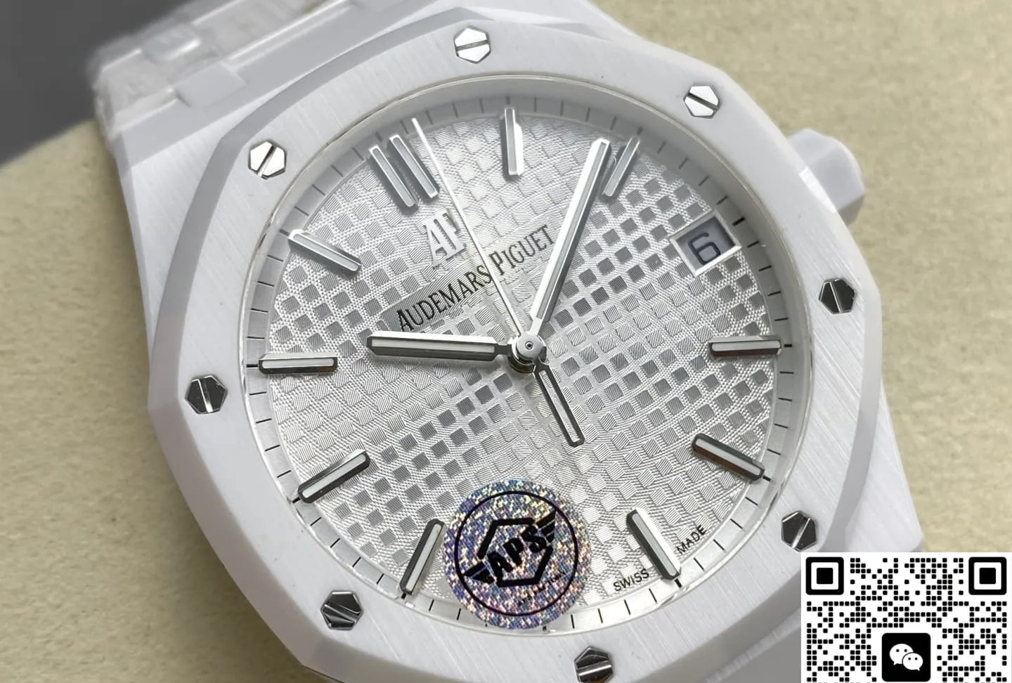 APS Factory Audemars Piguet Royal Oak 15500 Silvery white dial 1:1 Best Edition Replica Watch