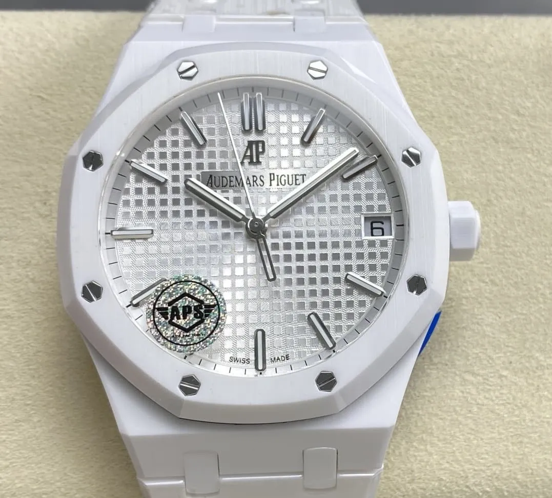 APS Factory Audemars Piguet Royal Oak 15500 Silvery white dial 1:1 Best Edition Replica Watch