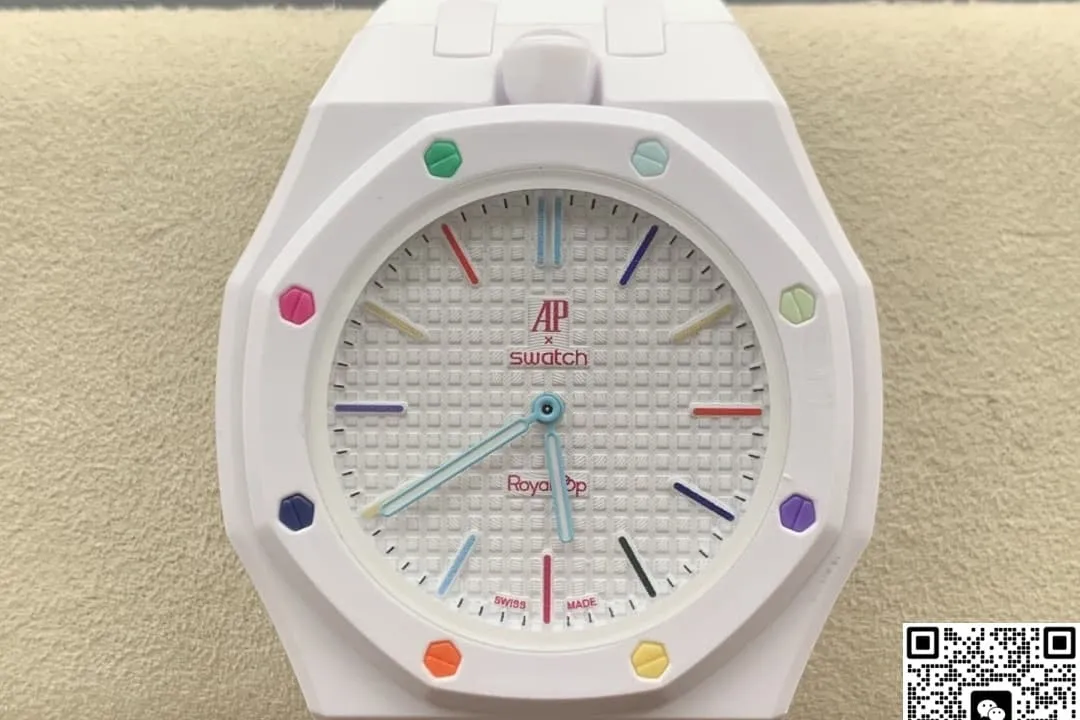 Audemars Piguet x Swatch Royal Pop HUIT BLANC 1:1 Best Edition Replica Watch