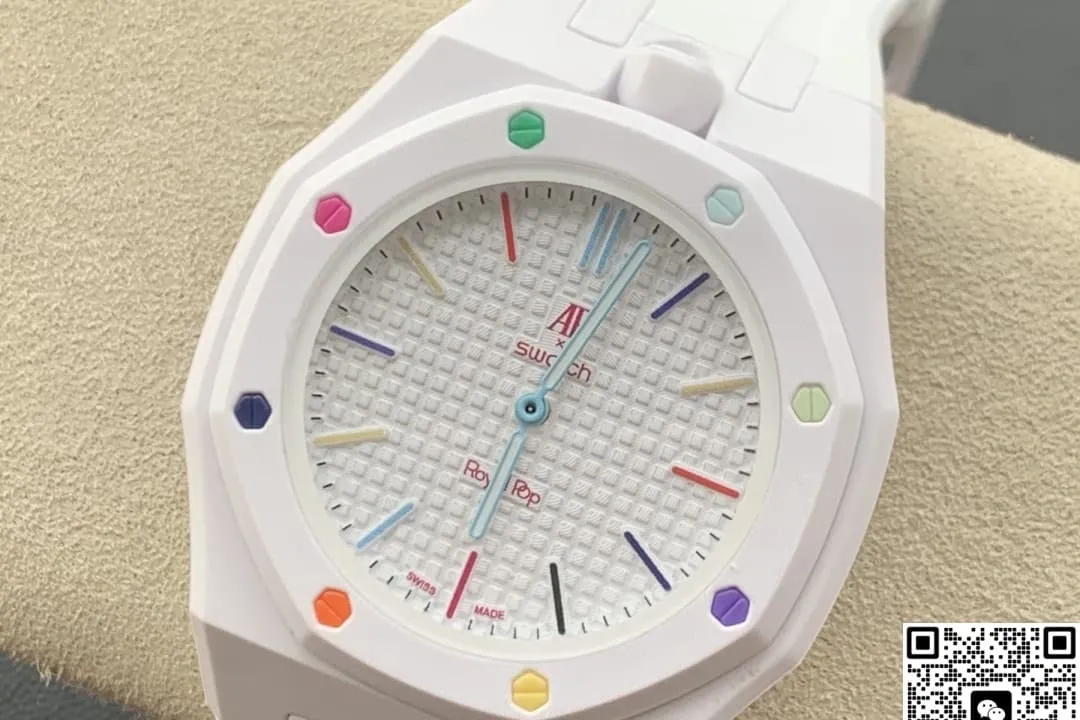 Audemars Piguet x Swatch Royal Pop HUIT BLANC 1:1 Best Edition Replica Watch