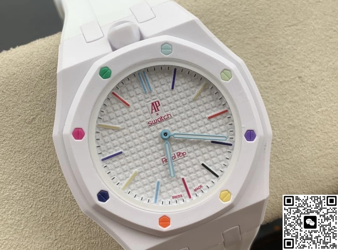 Audemars Piguet x Swatch Royal Pop HUIT BLANC 1:1 Best Edition Replica Watch