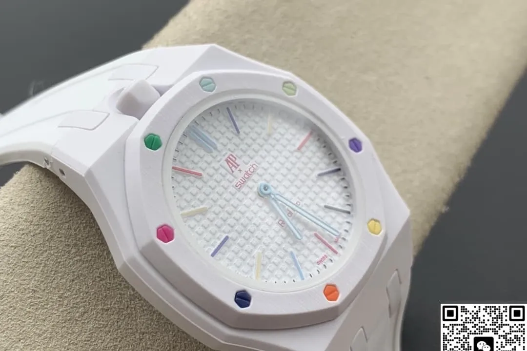Audemars Piguet x Swatch Royal Pop HUIT BLANC 1:1 Best Edition Replica Watch