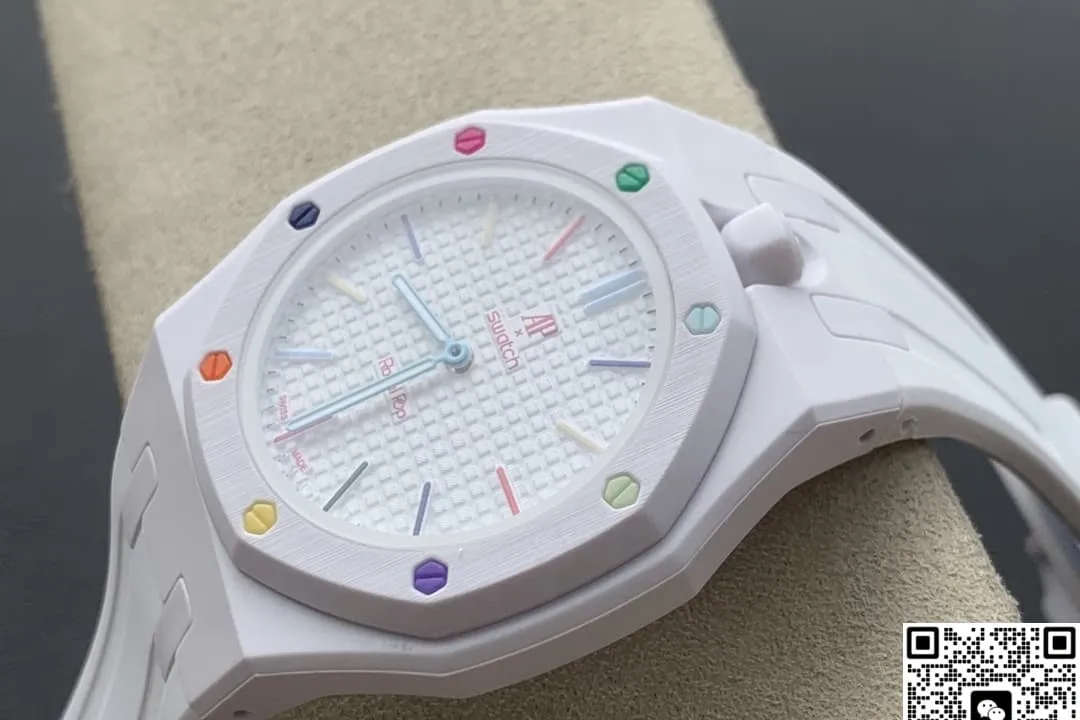 Audemars Piguet x Swatch Royal Pop HUIT BLANC 1:1 Best Edition Replica Watch