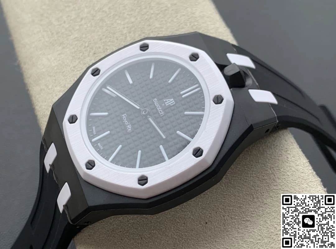 Audemars Piguet x Swatch Royal Pop OCHO NEGRO 1:1 Best Edition Replica Watch