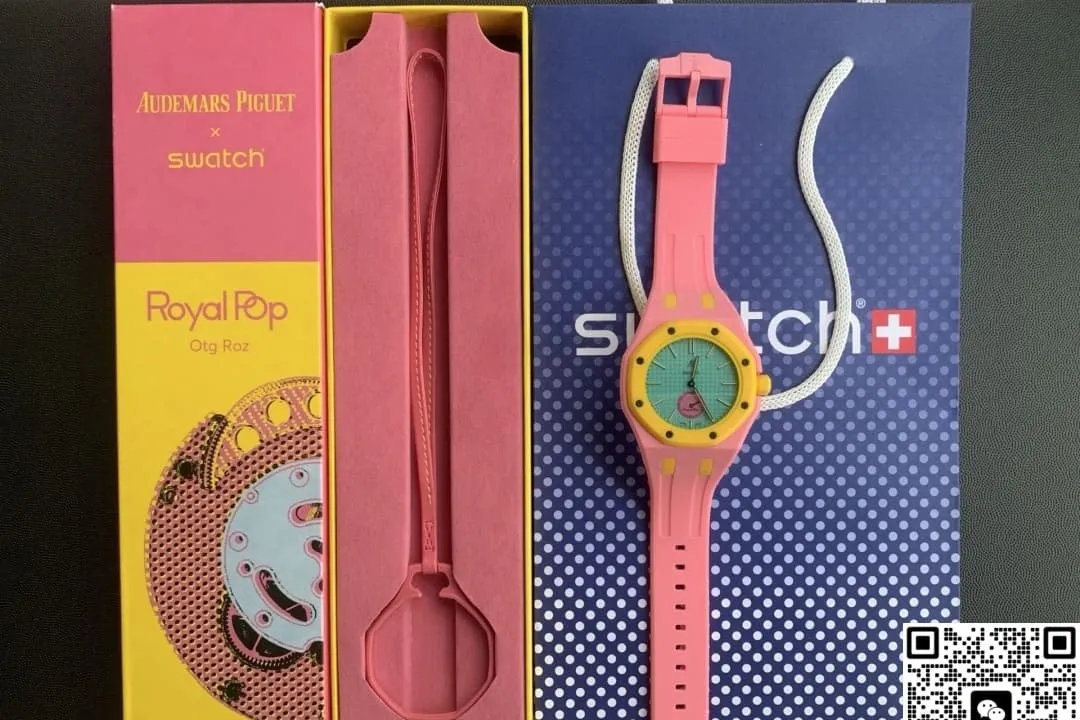 Audemars Piguet x Swatch Royal Pop OTG Roz 1:1 Best Edition Replica Watch