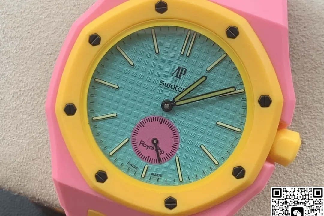 Audemars Piguet x Swatch Royal Pop OTG Roz 1:1 Best Edition Replica Watch
