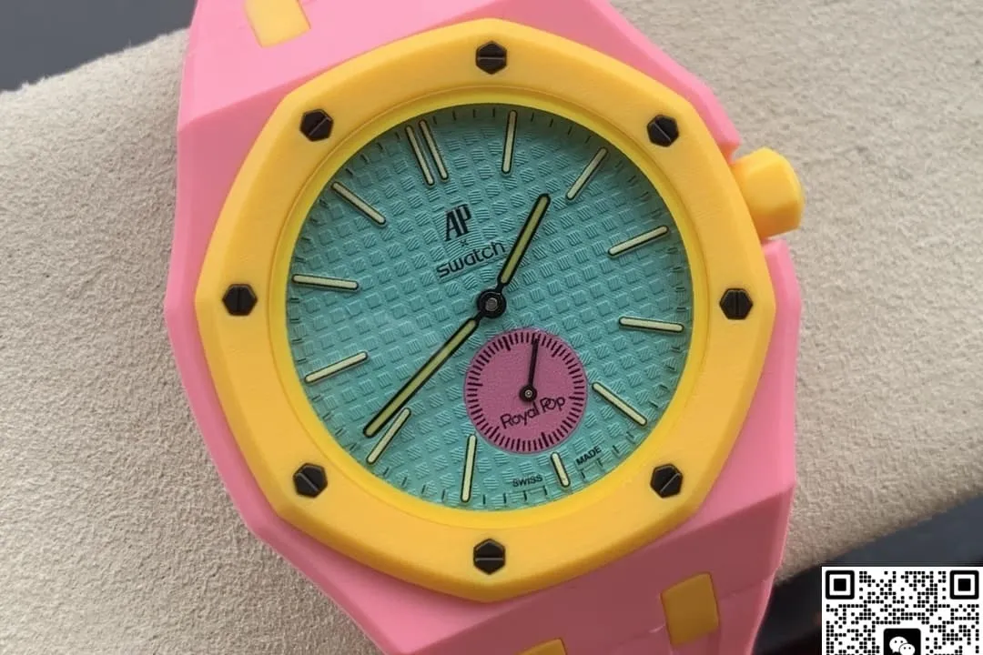Audemars Piguet x Swatch Royal Pop OTG Roz 1:1 Best Edition Replica Watch