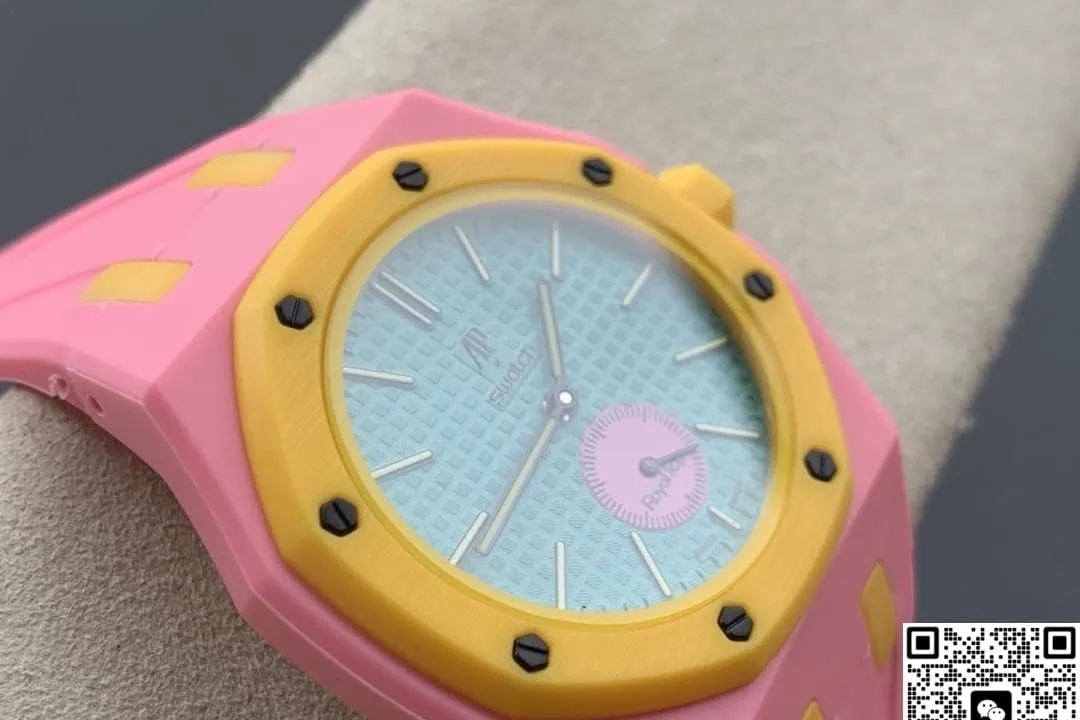 Audemars Piguet x Swatch Royal Pop OTG Roz 1:1 Best Edition Replica Watch