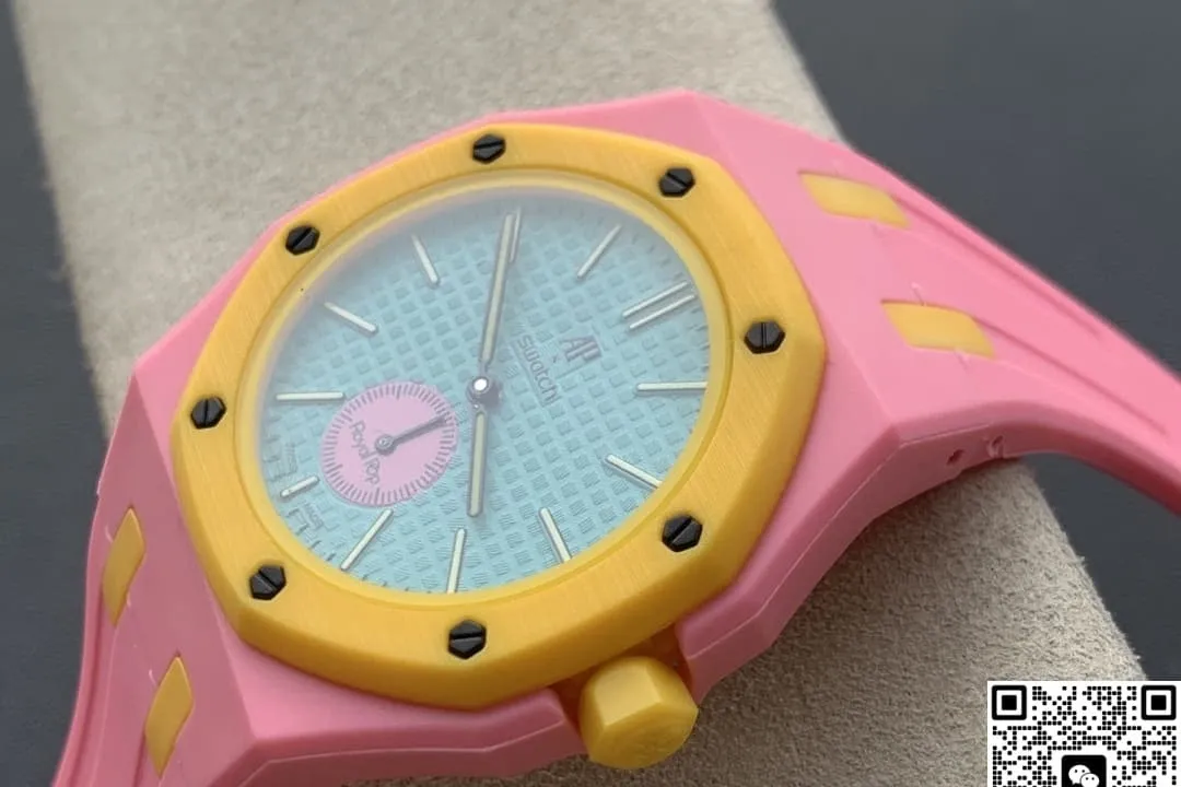 Audemars Piguet x Swatch Royal Pop OTG Roz 1:1 Best Edition Replica Watch