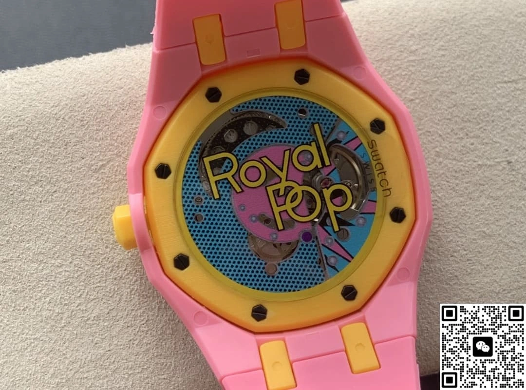 Audemars Piguet x Swatch Royal Pop OTG Roz 1:1 Best Edition Replica Watch