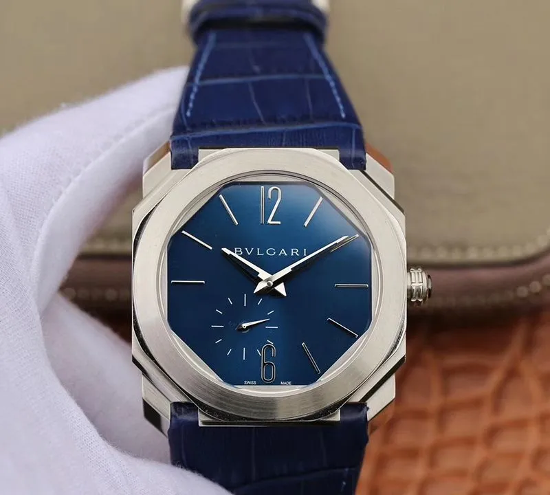 Bvlgari Octo Finissimo Extra Thin Automatic 103035 Blue Dial Men’s Watch 1:1 Best Edition Replica Watch Swiss BVL193