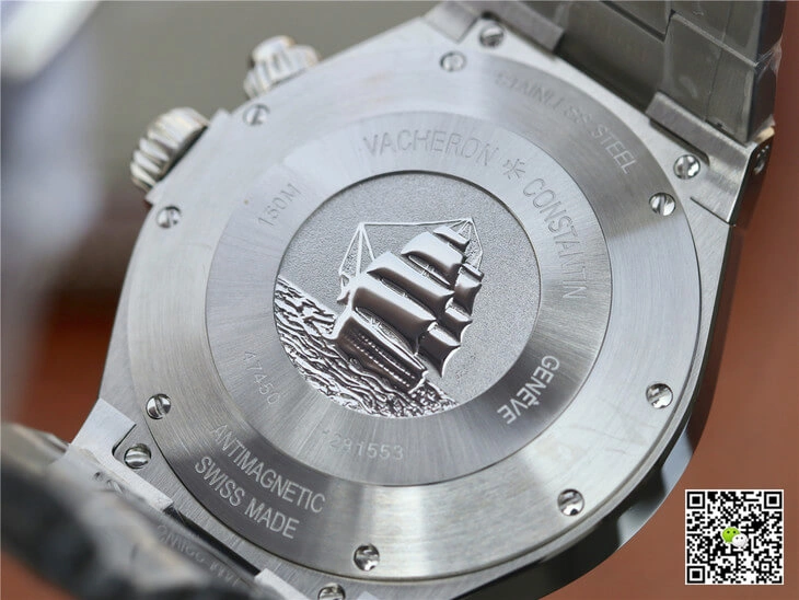 Vacheron Constantin Overseas 47450 B01A-9227 TWA Factory 1:1 Best Edition Replica Watch Silver Stainless Steel Strap