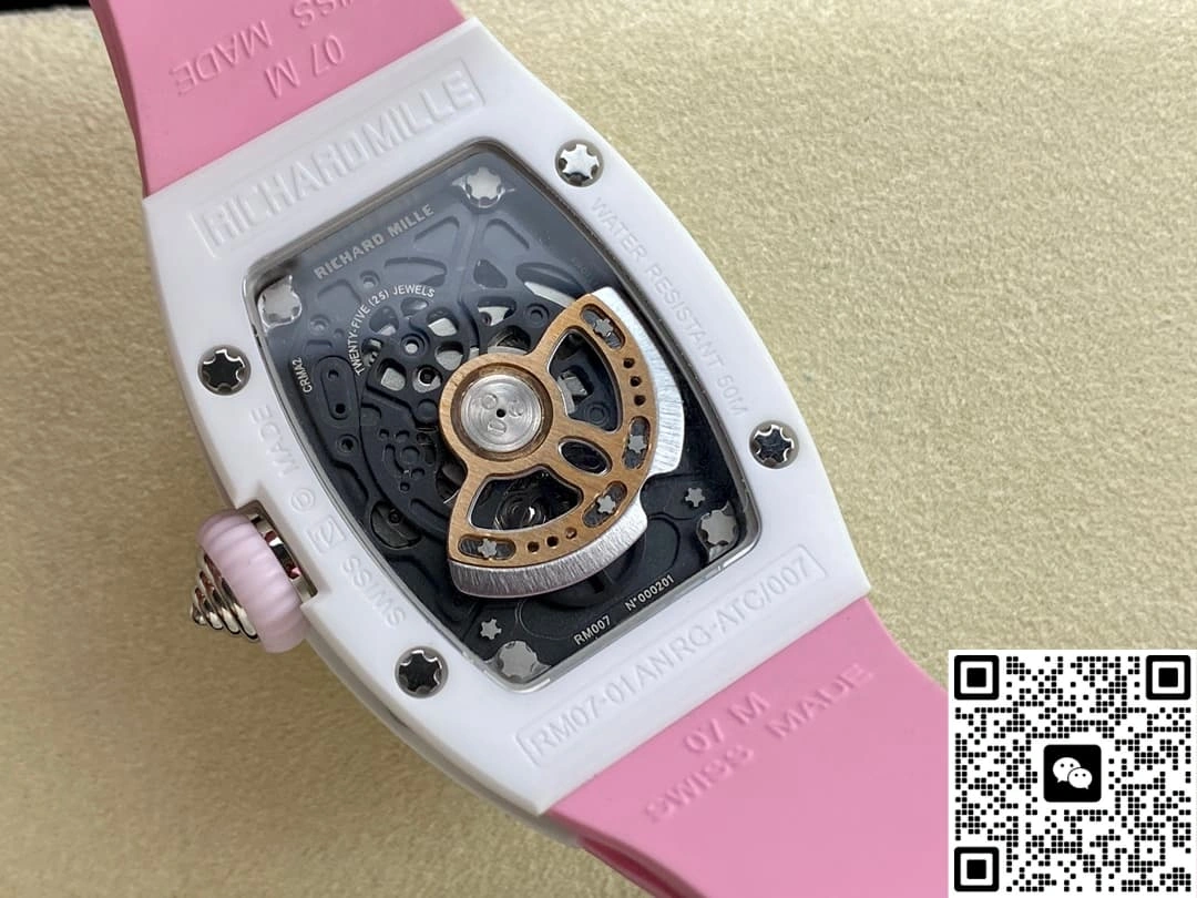 BBA Factory Richard Mille RM07-01 Pink strap 1:1 Best Edition Replica Watch