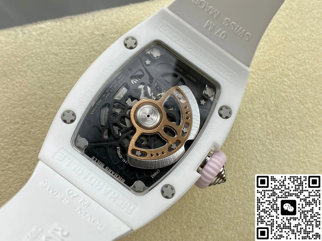 BBA Factory Richard Mille RM07-01 White ceramic 1:1 Best Edition Replica Watch