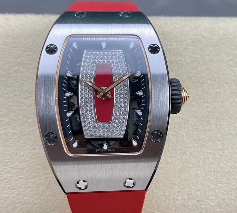BBA Factory Richard Mille RM07-01 red strap 1:1 Best Edition Replica Watch
