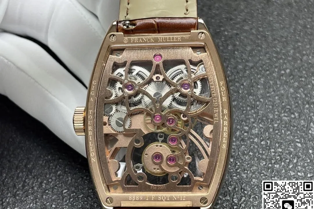 ABF Factory Franck Muller Tourbillon 8889 Rose Gold 1:1 Best Edition Replica Watch