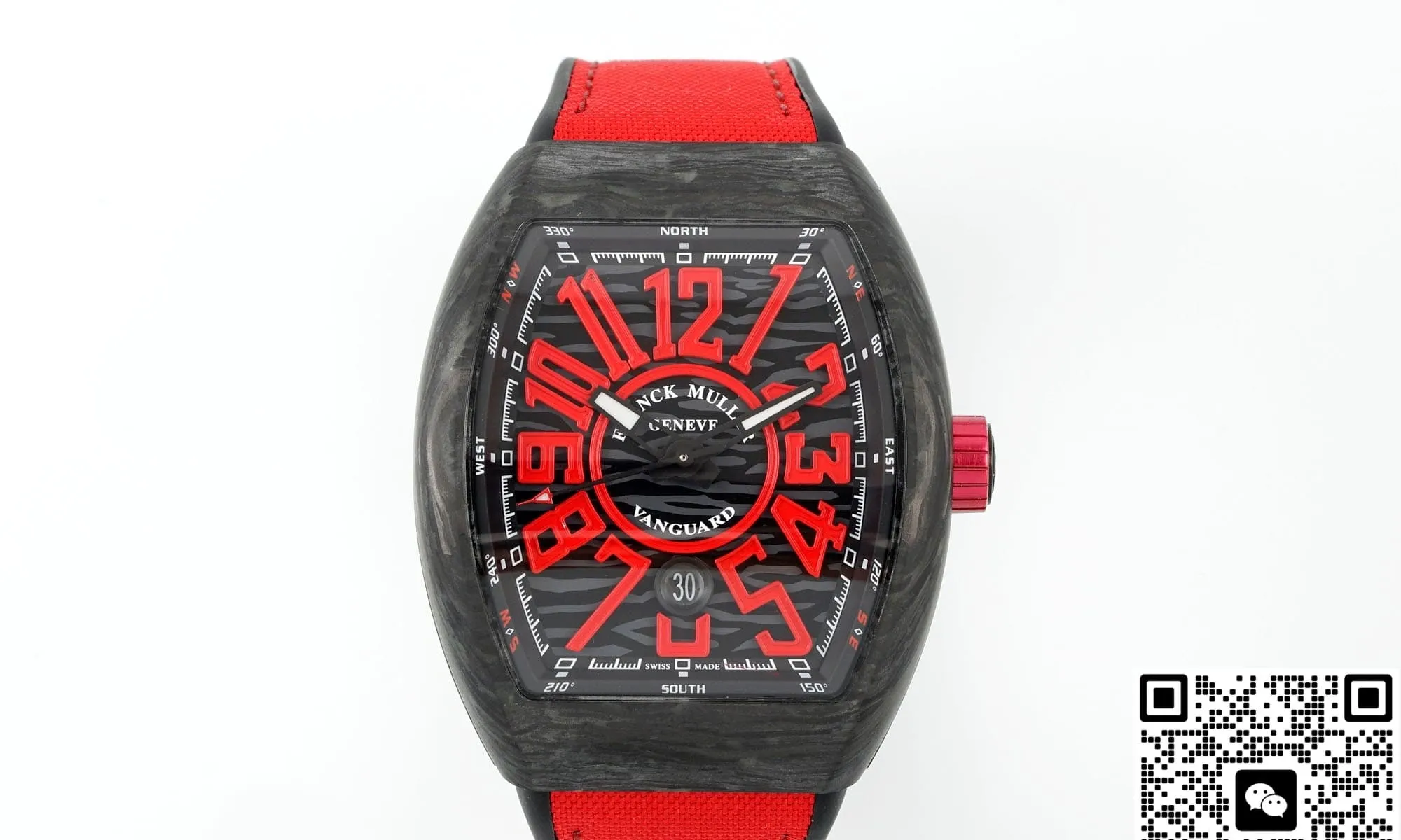 ABF Factory Franck Muller Vanguard red hour markers 1:1 Best Edition Replica Watch