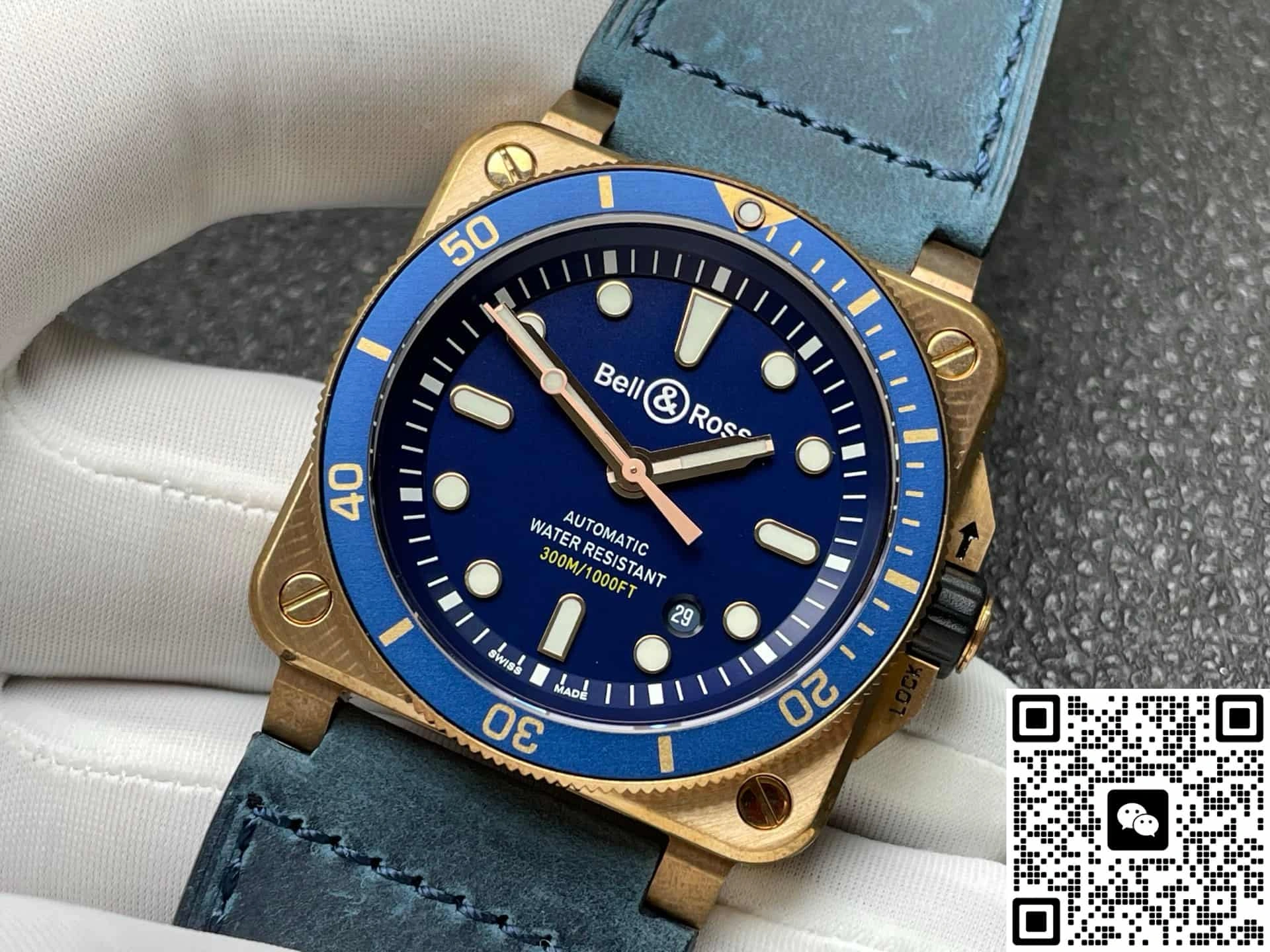 BR Factory Bell & Ross BR03-92 DIVER BRONZE BLUE 1:1 Best Edition Replica Watch