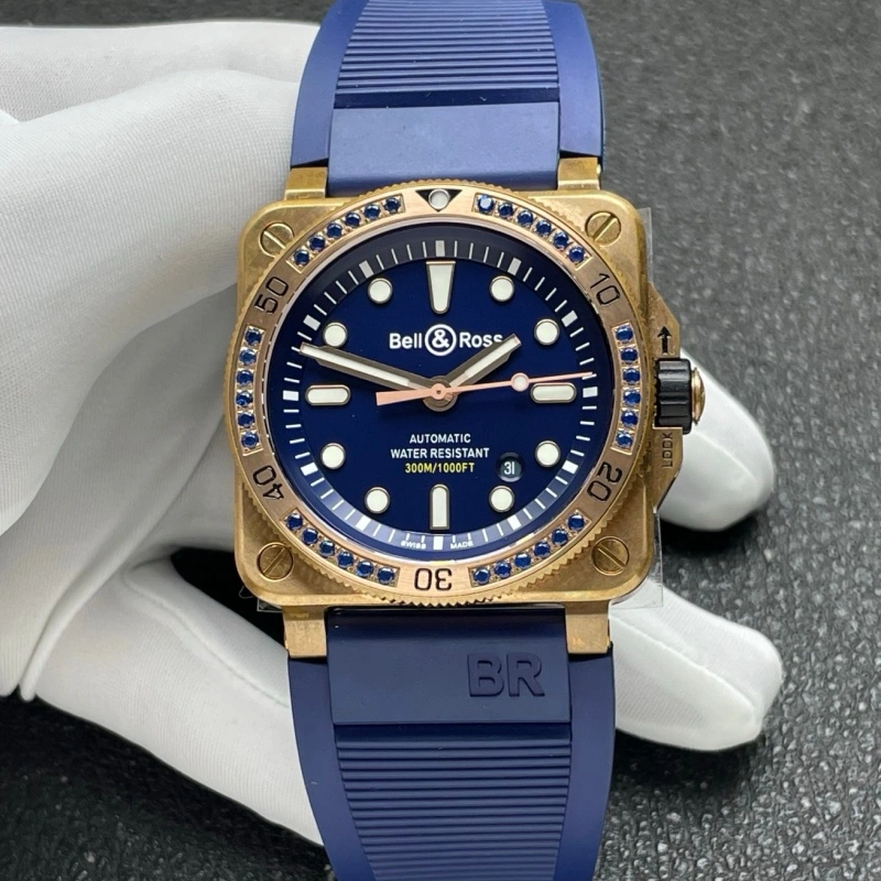 BR Factory Bell & Ross BR0392-D-BU-BR-LGS 1:1 Best Edition Replica Watch