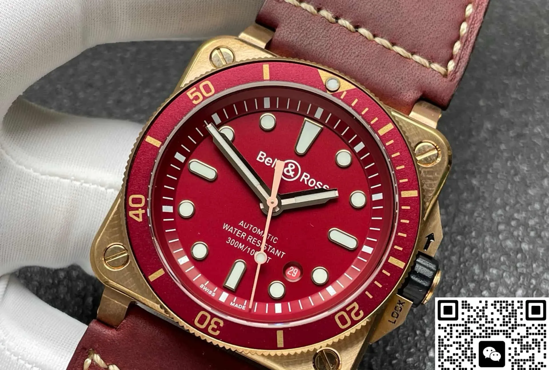 BR Factory Bell & Ross BR0392-D-R-BR-SCA 1:1 Best Edition Replica Watch