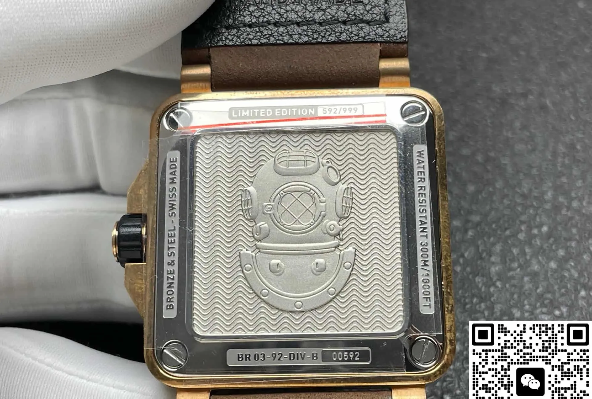 BR Factory Bell & Ross BR0392-D-WH-BR-SCA 1:1 Best Edition Replica Watch