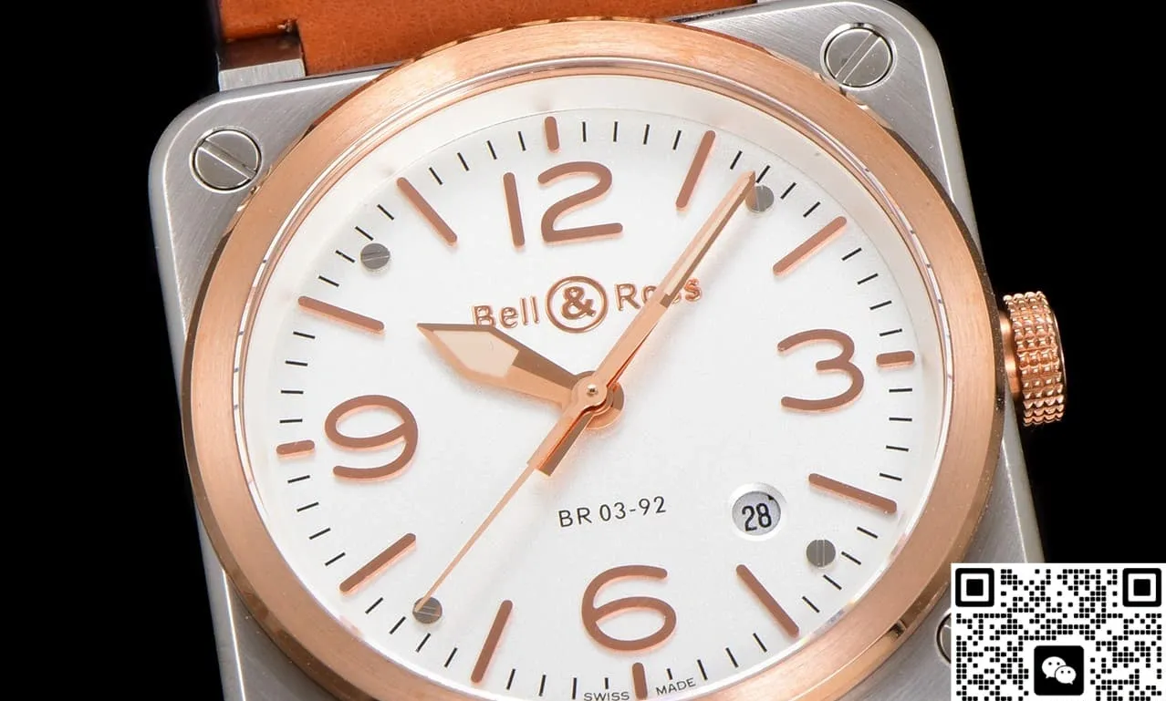 BR Factory Bell & Ross BR03A-WH-STPG-SCA 1:1 Best Edition Replica Watch