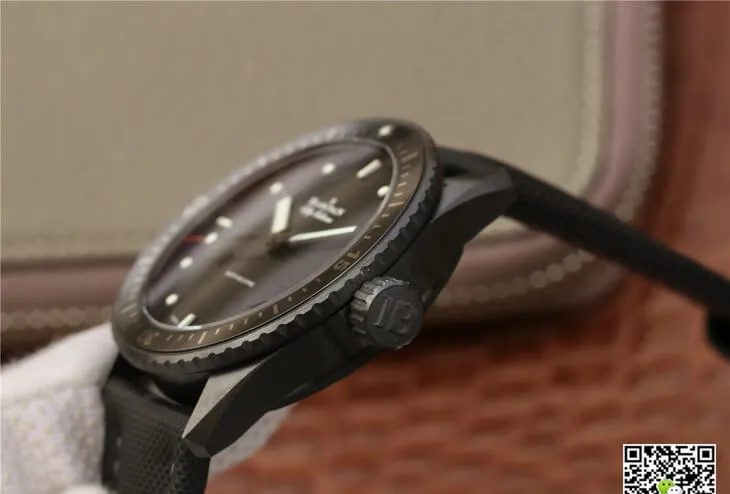 Blancpain Fifty Fathoms Bathyscaphe 5000-0130-B52-B GF Factory 1:1 Best Edition Replica Watch Black Strap