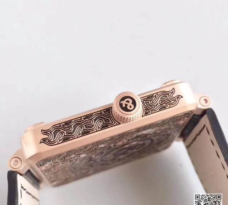 Bell & Ross BR 01 1:1 Best Edition Replica Watch Swiss ETA9015 Rose Gold