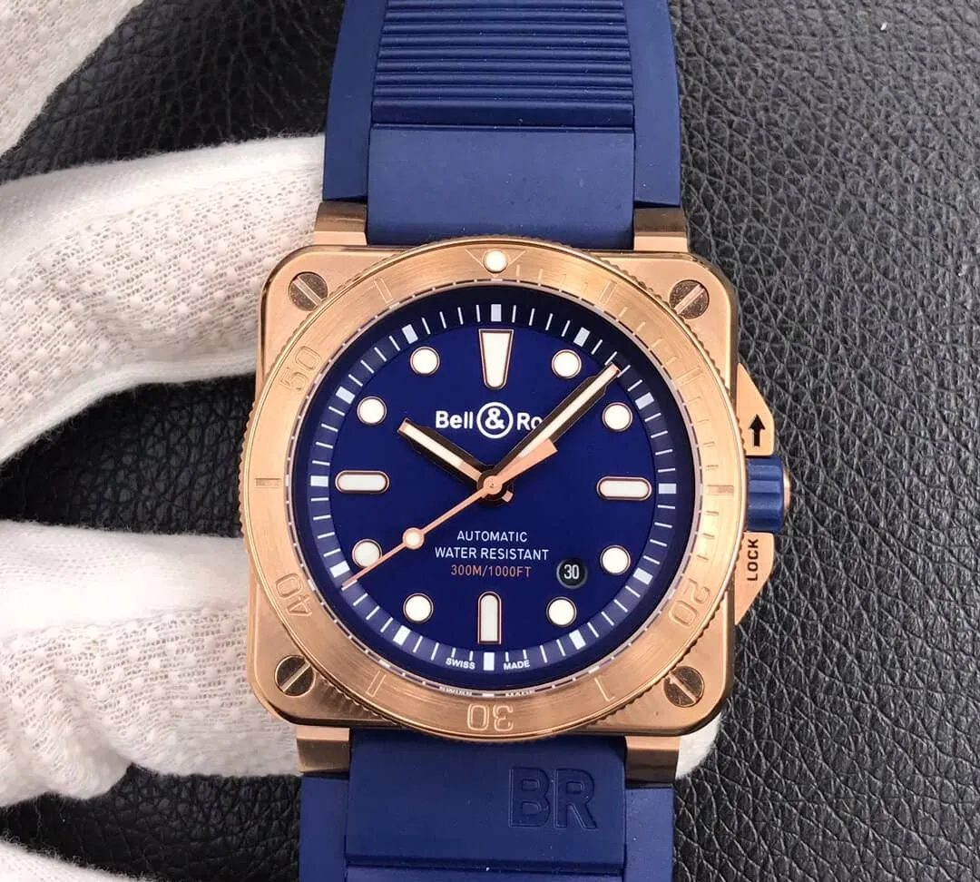 Bell & Ross BR 03-92 1:1 Best Edition Replica Watch Blue Strap