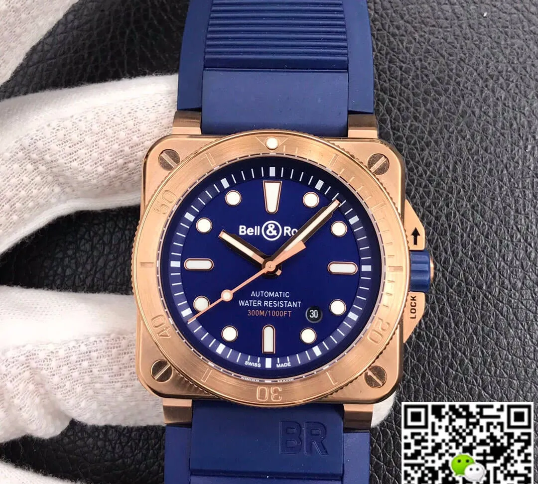 Bell & Ross BR 03-92 1:1 Best Edition Replica Watch Blue Strap