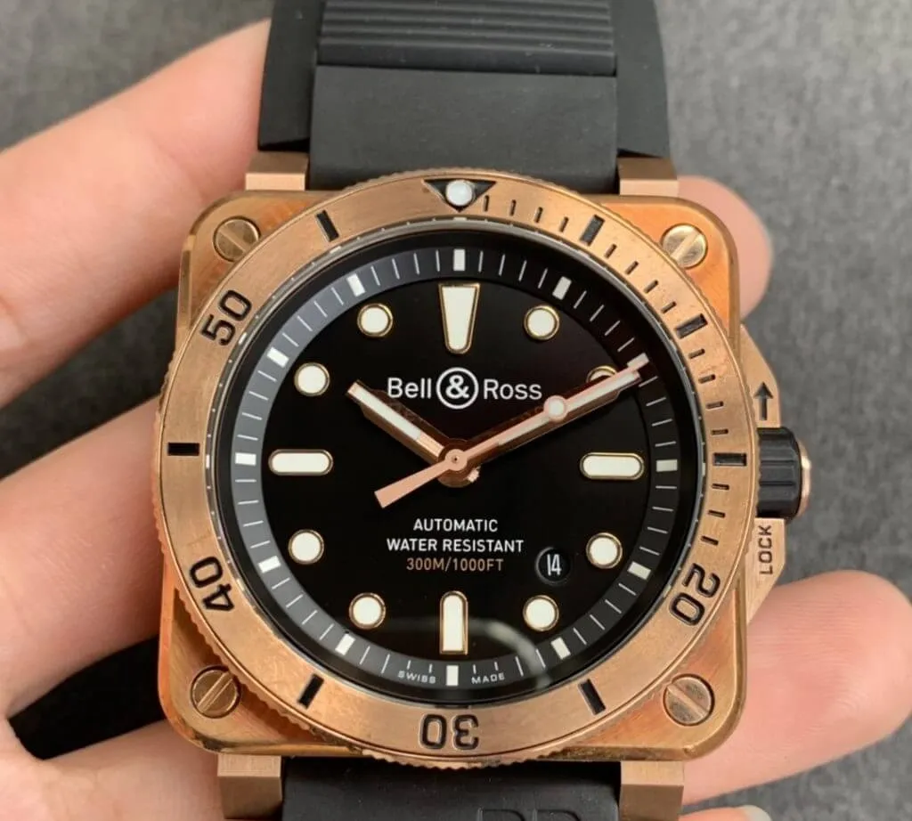 Bell & Ross BR03-92 1:1 Best Edition Replica Watch Rubber Strap