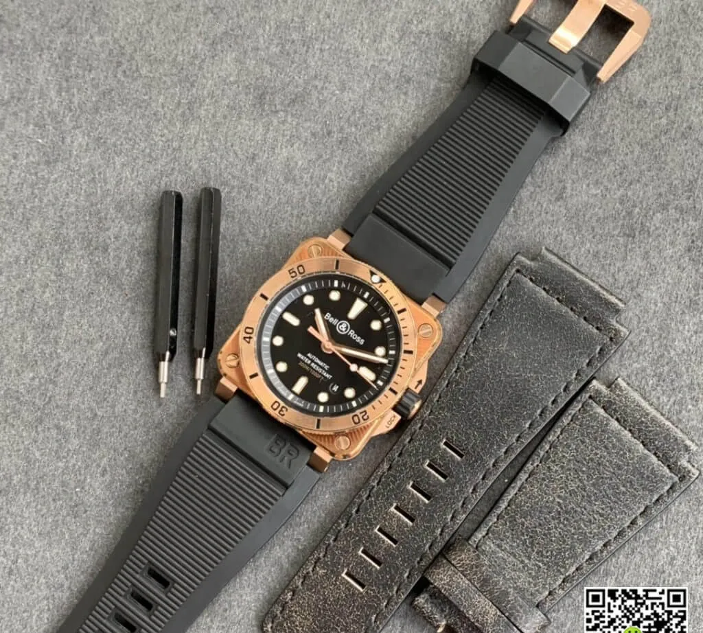 Bell & Ross BR03-92 1:1 Best Edition Replica Watch Rubber Strap