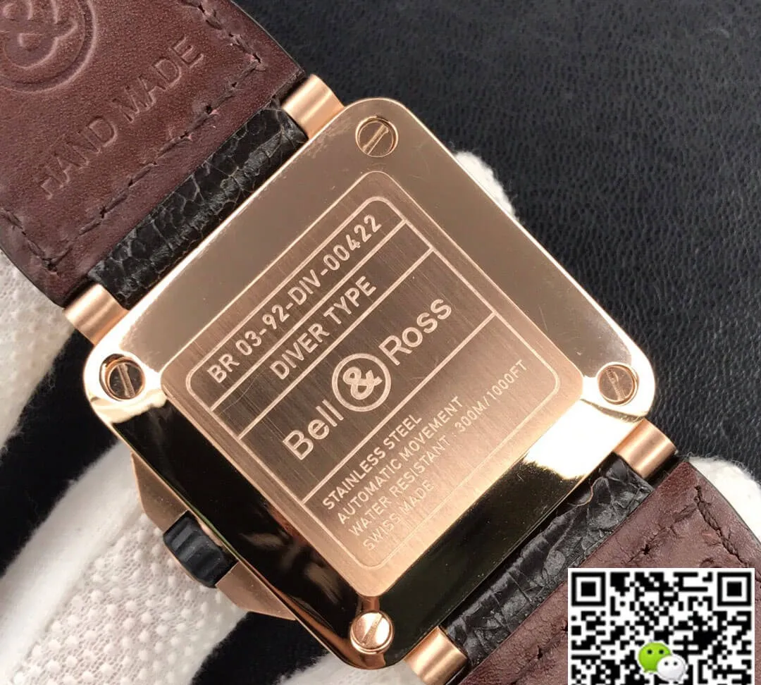 Bell & Ross BR0392-D-BL-BR SCA 1:1 Best Edition Replica Watch Brown Strap