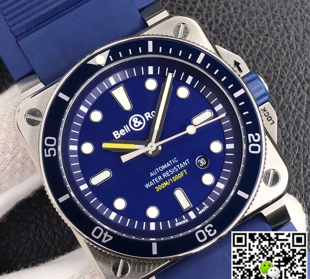 Bell & Ross BR0392-D-BU-ST SRB 1:1 Best Edition Replica Watch Blue Strap