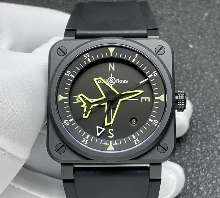 Bell & Ross BR03A-CPS-CE-SRB 1:1 Best Replica Watch Black Dial
