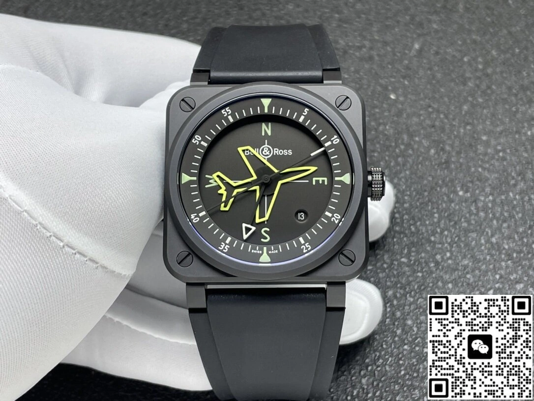 Bell & Ross BR03A-CPS-CE-SRB 1:1 Best Replica Watch Black Dial