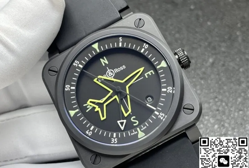 Bell & Ross BR03A-CPS-CE-SRB 1:1 Best Replica Watch Black Dial