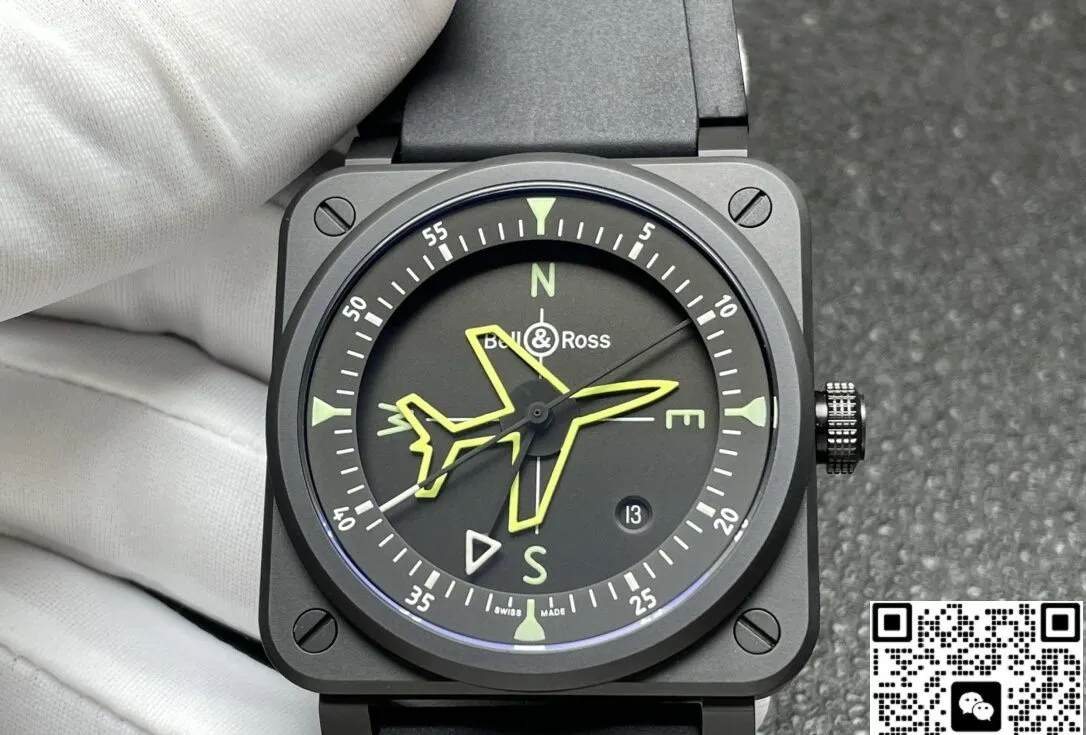 Bell & Ross BR03A-CPS-CE-SRB 1:1 Best Replica Watch Black Dial