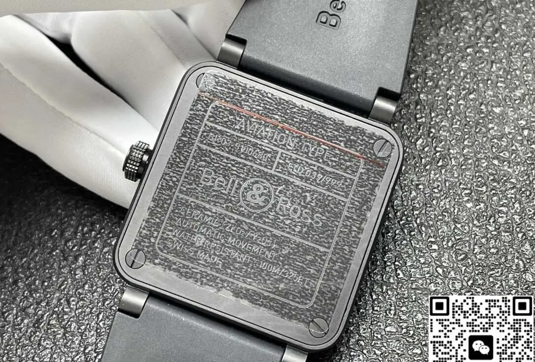 Bell & Ross BR03A-CPS-CE-SRB 1:1 Best Replica Watch Black Dial