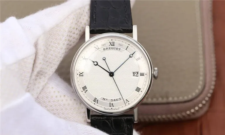 Breguet Classique 5177 MKS Factory 1:1 Best Edition Replica Watch Black Strap