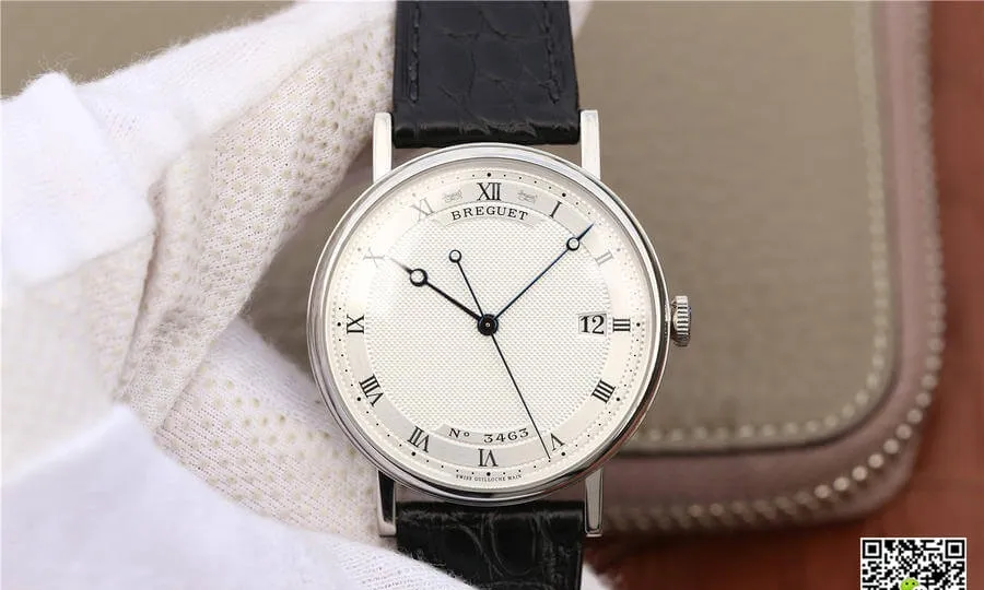 Breguet Classique 5177 MKS Factory 1:1 Best Edition Replica Watch Black Strap