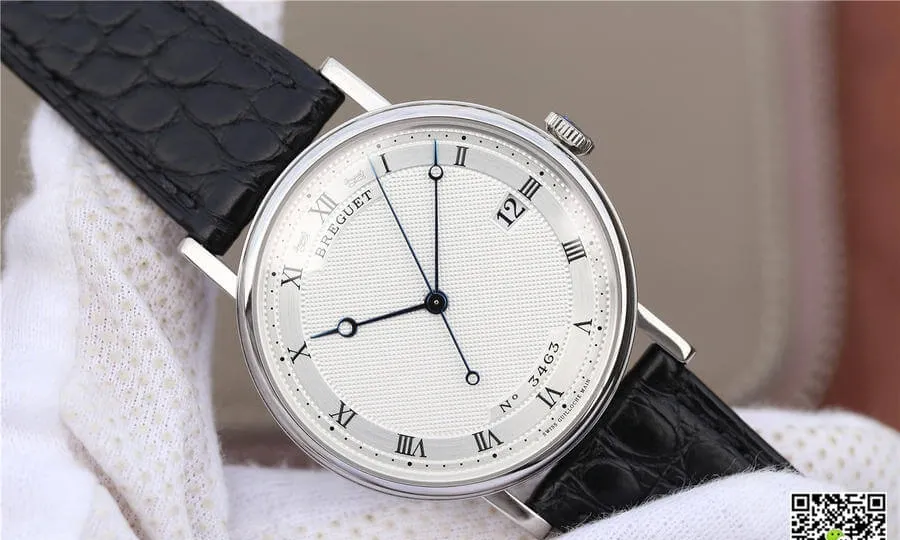 Breguet Classique 5177 MKS Factory 1:1 Best Edition Replica Watch Black Strap