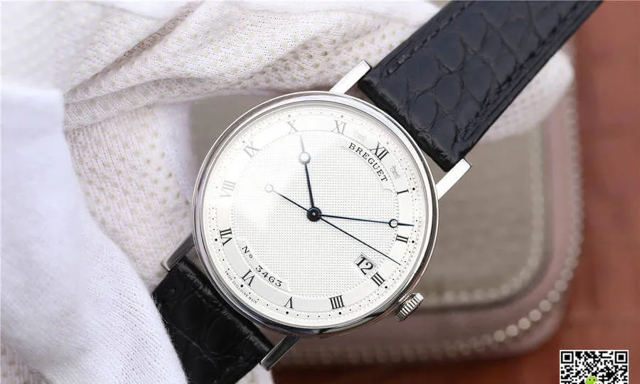 Breguet Classique 5177 MKS Factory 1:1 Best Edition Replica Watch Black Strap